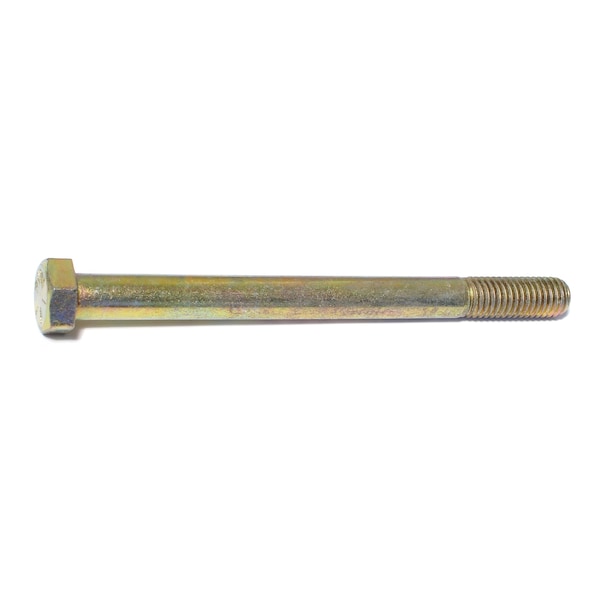 Midwest Fastener Grade 8, 1/2"-13 Hex Head Cap Screw, Zinc Yellow Steel, 6 in L, 10 PK 00735 - main